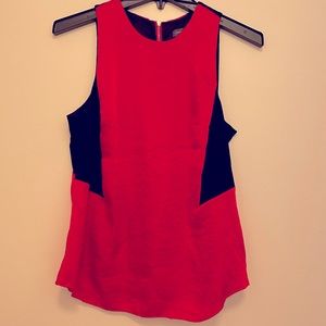 Vince Camuto red and black top small